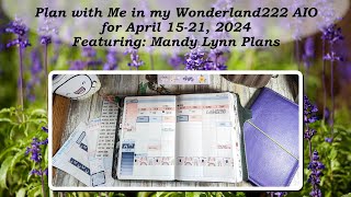 Plan with Me  April 1521 2024 Featuring Mandy Lynn Plans [upl. by Hsan]