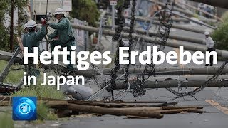 Heftiges Erdbeben erschüttert Japan [upl. by Muriah]