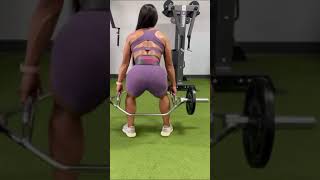 Yarishna Ayala Fitness Model  Back Squat Workout  shorts healthengineer [upl. by Rayshell]