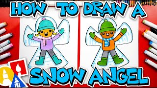 How To Draw A Snow Angel [upl. by Aitercal872]