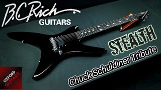 BC Rich Chuck Schuldiner Tribute Stealth 4K guitar close up video [upl. by Schram]