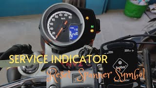 Service Indicator  To Reset Spanner Symbol Blink  Honda Hness CB350  in Tamil [upl. by Langsdon425]