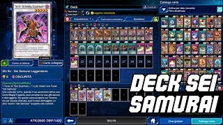 Spiegazione deck Sei Samurai e come crearlo  Duel Links ITA [upl. by Zetes]