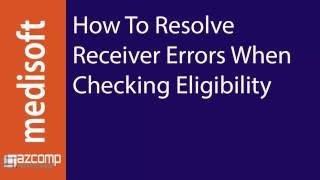 Medisoft  Errors When Checking Eligibility [upl. by Irallih]