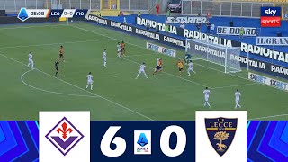 FiorentinaLecce 60  Lega Serie A 202425  Highlights della Partita [upl. by Akenihs]