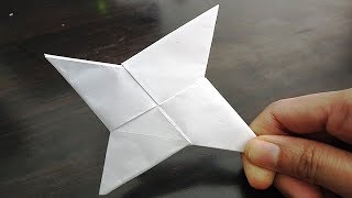 DIY  How To Make a Paper Ninja Star Shuriken  Origami  Paper Ninja Star  Shuriken [upl. by Naitsirk910]