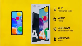 Samsung Galaxy A41 Unboxing  Review [upl. by Storm742]