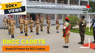 BNCC drill of Gazipur Cantonment College GCC  Guard of honor  Cadet LCPL Shifat [upl. by Retsila]