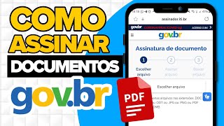 COMO ASSINAR DOCUMENTOS PELO GOVBR [upl. by Muslim903]