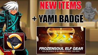 AQW Yami No Ronin Char Page Badge Coming  New Frozensoul Elf Gear Quest [upl. by Bee608]