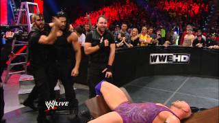 Ryback vs CM Punk  Tables Ladders and Chairs WWE Title Match Raw Jan 7 2013 [upl. by Eiznil]