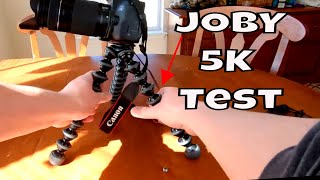 JOBY GorillaPod 5K Flexable Tripod Test Strength Test amp Review [upl. by Iemaj]