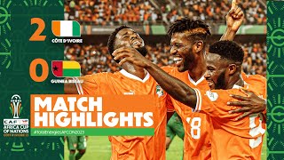 HIGHLIGHTS  Côte dIvoire 🆚 GuineaBissau TotalEnergiesAFCON2023  MD1 Group A [upl. by Joshua824]