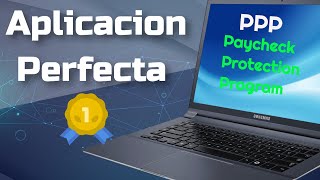 Aplicacion perfecta para el prestamo PPP  ya sea con empleados o como contratista independiente [upl. by Dettmer]