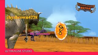 Epic Dino battle DinoTuber Tournament GB1 TheRubeosaur vs rhysbrown4778 [upl. by Elleivad]