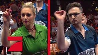 MarcelScorpion amp Martin Schindler vs Ruth Moschner amp Peter Wright  Gruppenphase  Promi Darts WM [upl. by William230]