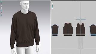 Crewneck Sweatshirt Marvelous Designer Clo3D [upl. by Aerehs]