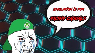 quotEmulating is for FILTHY CASUALSquot according to xbox fan [upl. by Spillihp]