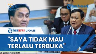 Momen Prabowo Dicecar Komisi I DPR Buka Data Pertahanan Menhan Saya Merasa Ditekan Maaf Tidak Akan [upl. by Judenberg653]