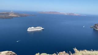 Scenic Walk to Fira from Imerovigli Santorini Greece  Part 1 [upl. by Shawn]