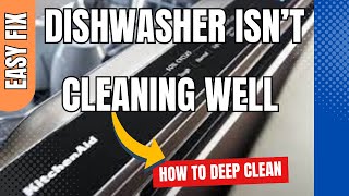 ✨ Kitchenaid Dishwasher Doesn’t Clean Well  Easy DIY Fix ✨ [upl. by Naujed]