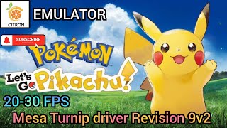 2030 FPS Playable  Pokemon Lets Go Pikachu  Citron Emulator on android [upl. by Heffron]