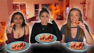 Eating the HOTTEST WINGS in my CITY spicy food challenge [upl. by Nwahc]