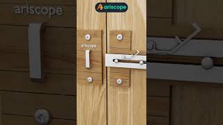 ariscope Secure Door Latch with Extra Clipping Lock [upl. by Aneekat]