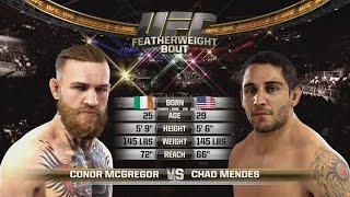 Conor McGregor vs Chad Mendes  Full Fight  EA Sports UFC [upl. by Werby]