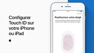 Configurer Touch ID sur votre iPhone ou iPad  Assistance Apple [upl. by Chilton986]