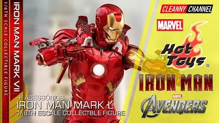 HOT TOYS IRON MAN MARK VII e ACESSÓRIOS MARK L PTBR Cleanny channel 1563 [upl. by Annaet]