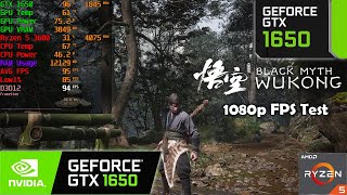 Black Myth Wukong GTX 1650 FPS Test 1080p  FSR3 Frame Gen [upl. by Greta304]