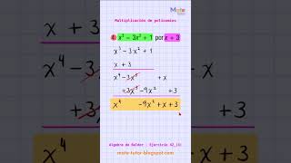 Multiplicación de polinomios Algebra de Baldor Ejercicio 424 [upl. by Onid]