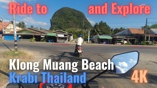 Driving to and exploring Klong Muang Beach  Krabi Thailand 4K [upl. by Sola]