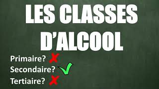 Comment déterminer la classe dun alcool en 3 min primaire secondaire et tertiaire 1ere chimie [upl. by Wight]