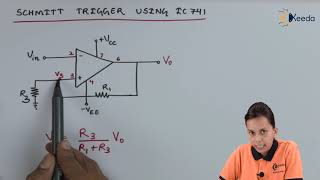 Schmitt trigger using IC 741  Study of ICs  Application of Electronics [upl. by Johanna]