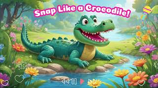 Snap Like a Crocodile  Fun Swamp Song for Kids  BopBop Song [upl. by Jerold858]