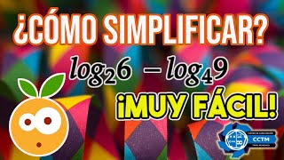 🧐 ¿Cómo simplificar expresiones con logaritmos de diferente base  Matemáticas Básicas  ¡Fácil [upl. by Refenej]