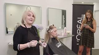 Hair Color How To Balayage with Majirel GLOW [upl. by Learsiy]