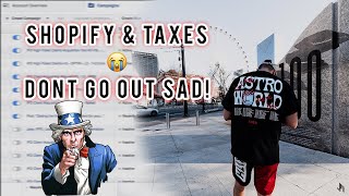 Shopify Dropshipping amp Taxes  DONT GET FampD [upl. by Orrocos751]