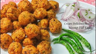 Crispy Perfect Moong Dal Vada Recipe Monsoon Special Vada Recipe  Moong Dal Bhajiya Pakora [upl. by Benito524]