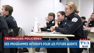 Reportage de TVA sur le programme intensif de Techniques policières [upl. by Ashatan]