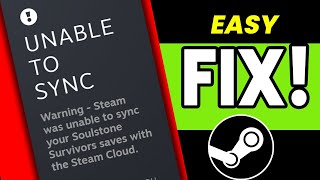 FIX quotUnable to Syncquot Steam Cloud Error Message when Launching a Game [upl. by Kenelm]