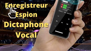 Enregistreur vocal espion 16 Go Dictaphone vocal numérique HD Tactile Music Vidéo Youtube pour 35€ [upl. by Stedmann344]