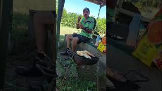 Elote tierno asado recién salido de la huerta elotes hermanos huerta campo producción [upl. by Luhar]