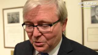 Former Australian Prime Minister Kevin Rudd Speaking Mandarin Harvard CES 2014 Conference [upl. by Misab]