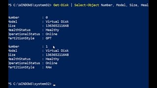 PowerShell Tip How to Initialize a Disk on a Windows 10 System [upl. by Afton]