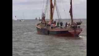 WHITSTABLE REGATTA 2013 PART 3 THE WHITSTABLE SMACK AND BARGE RACE [upl. by Janessa]