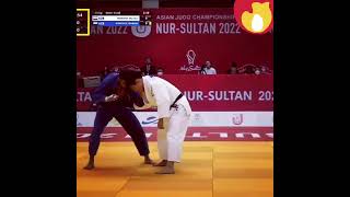 Okuri eri jime by Sasaki Takeshi 🇯🇵🔥at the Asian championships 202281kg judo [upl. by Ainesell]