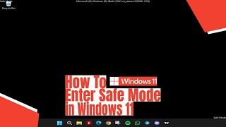 How To Enter Safe Mode in Windows 11 [upl. by Reinhard]